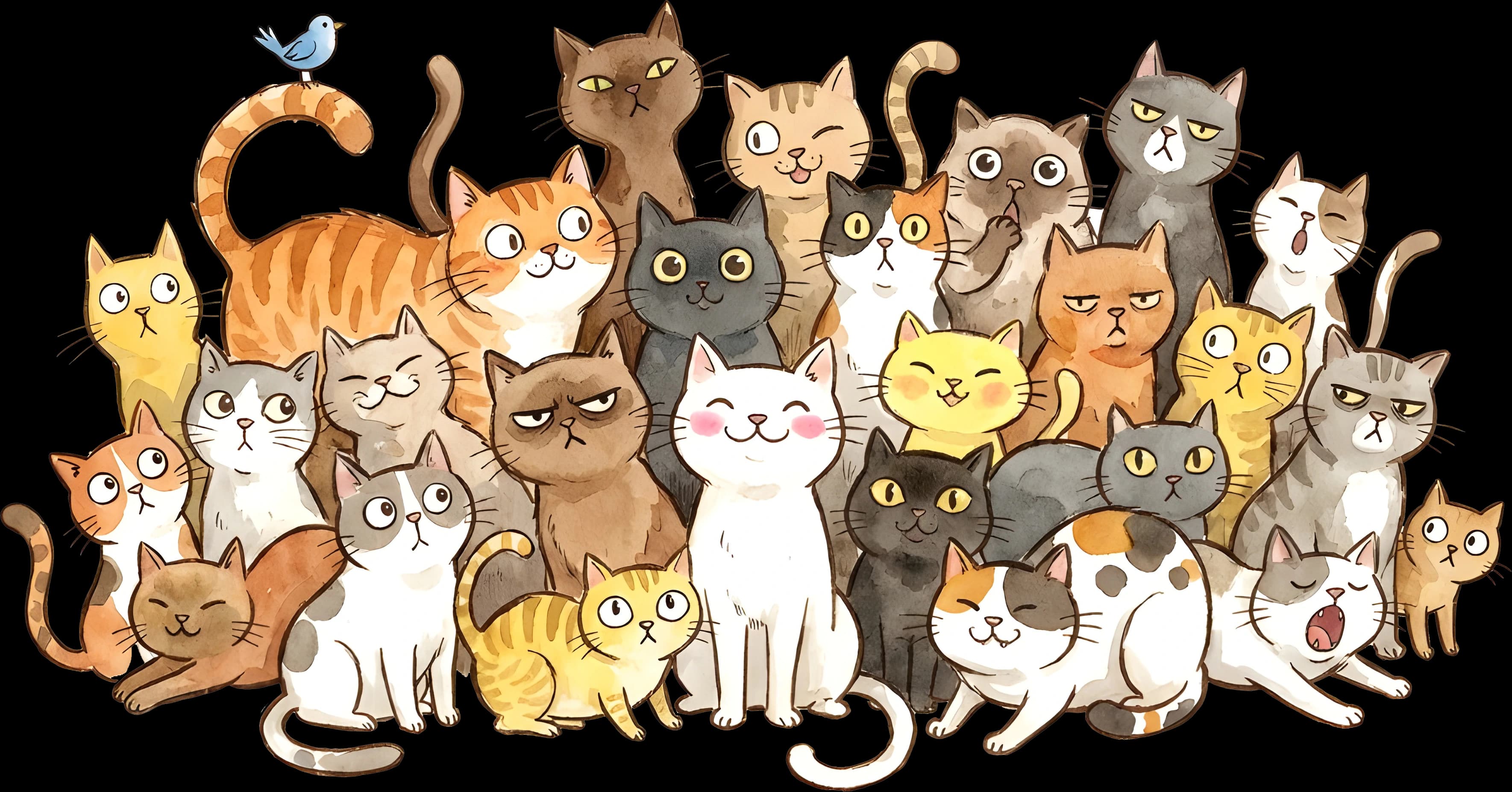 Main background picture: cats